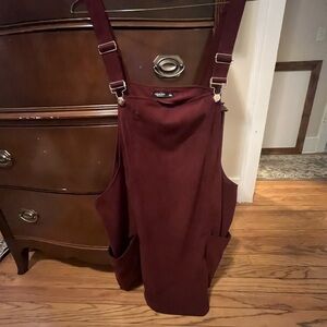 SHEIN Burgundy Midi Dress